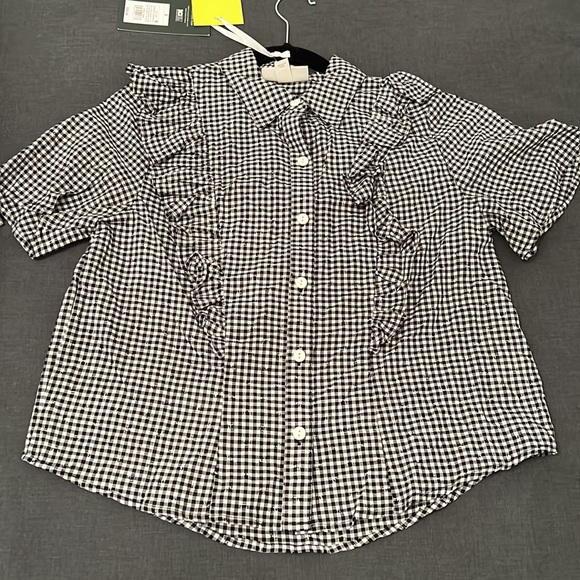 NWT Sandy Liang for target gingham button down - Picture 2 of 4